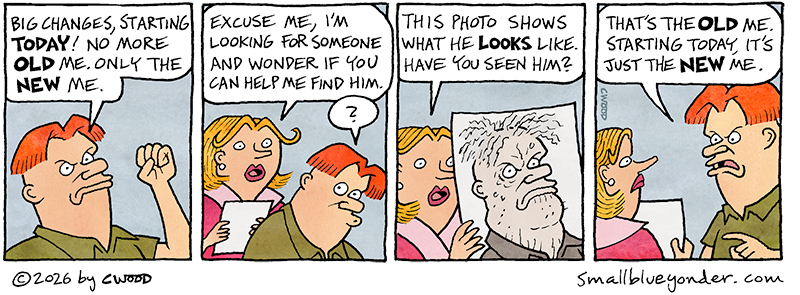 Thirty years later: "That's the NEW me."